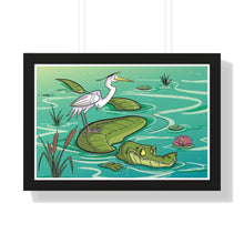 Load image into Gallery viewer, &quot;Best Friends Forever&quot; Framed Poster • Artwork from Gosh Darn Bubbles!
