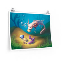 Load image into Gallery viewer, &quot;Organized Axolotl&quot; Poster • Artwork from Gosh Darn Bubbles!
