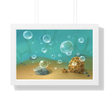 Load image into Gallery viewer, &quot;Bubbles&quot; Framed Poster • Artwork from Gosh Darn Bubbles!
