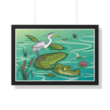 Load image into Gallery viewer, &quot;Best Friends Forever&quot; Framed Poster • Artwork from Gosh Darn Bubbles!
