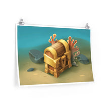 Load image into Gallery viewer, &quot;Sunken Chest&quot; Poster • Artwork from Gosh Darn Bubbles!
