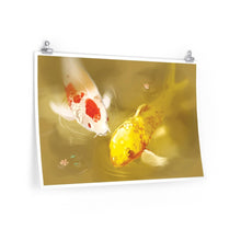 Load image into Gallery viewer, &quot;Fast-Talking Koi&quot; Poster • Artwork from Gosh Darn Bubbles!
