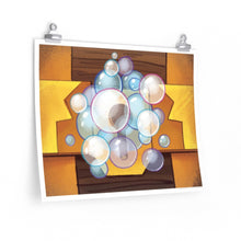 Load image into Gallery viewer, &quot;Bubble-Sealed Lock&quot; Poster • Artwork from Gosh Darn Bubbles!
