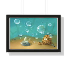 Load image into Gallery viewer, &quot;Bubbles&quot; Framed Poster • Artwork from Gosh Darn Bubbles!
