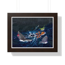 Load image into Gallery viewer, &quot;Whirlpool&quot; Framed Poster • Artwork from Gosh Darn Bubbles!

