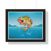 Load image into Gallery viewer, &quot;Slappa da Bass&quot; Framed Poster • Artwork from Gosh Darn Bubbles!
