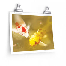 Load image into Gallery viewer, &quot;Fast-Talking Koi&quot; Poster • Artwork from Gosh Darn Bubbles!
