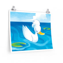 Load image into Gallery viewer, &quot;Duck with an Afro&quot; Poster • Artwork from Gosh Darn Bubbles!
