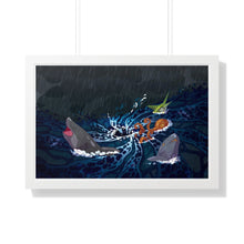 Load image into Gallery viewer, &quot;Whirlpool&quot; Framed Poster • Artwork from Gosh Darn Bubbles!
