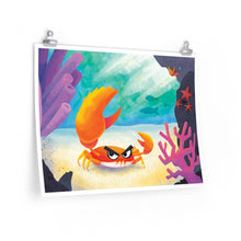 Load image into Gallery viewer, &quot;Grab Crab&quot; Poster • Artwork from Gosh Darn Bubbles!
