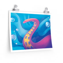 Load image into Gallery viewer, &quot;Extra Tentacle&quot; Poster • Artwork from Gosh Darn Bubbles!
