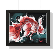 Load image into Gallery viewer, &quot;Betta Bet on Betta&quot; Framed Poster • Artwork from Gosh Darn Bubbles!
